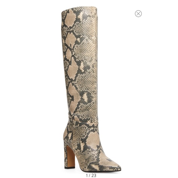 Steven By Steve Madden Shoes - Steven by Steve Madden Joanis Snakeskin Tall Boot